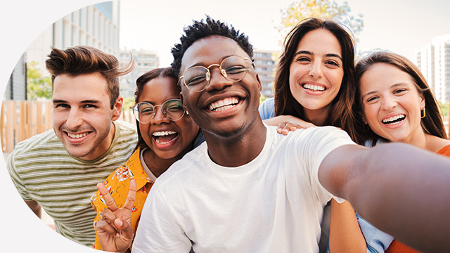 Image of smiling students